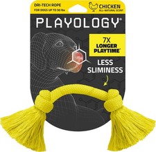 Dog Toys Dri-Tech Rope Toy Tug of War for Aggressive Chewers Medium Chicken