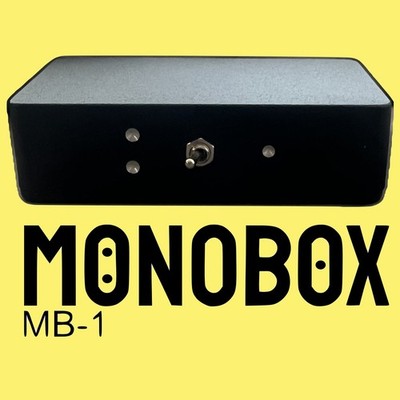 MonoBox Stereo/Mono Toggle Switch - RCA Pure Passive True Bypass Audiophile USA