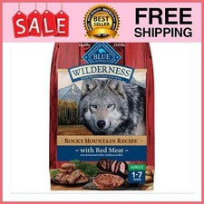 Blue Buffalo Wilderness Rocky Mountain Recipe Dry Dog Food, Red Meat  Grains,