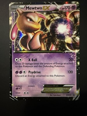 Pokémon TCG Mewtwo EX BW45 Black Star Promo Basic Holo 170 HP Psychic Card