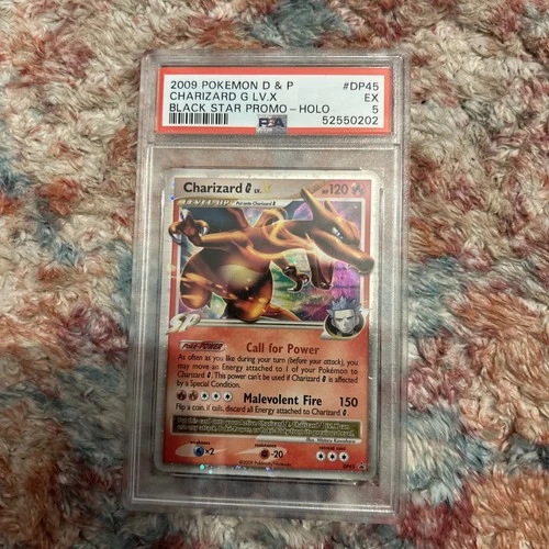 Pokémon TCG Charizard G LV.X DP45 PSA 5
