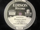 EDISON GRAND OPERA 1916 Giovanni ZENATELLO Otello Dio mi potevi scagliar 83043. — photo 2