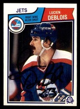 1983 OPC O-Pee-Chee Hockey #383 Lucien DeBlois Signed Autograph (no COA)