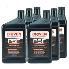 Driven Racing Oil 01306-6, PSF Power Steering Fluid, Synthetic, 6 Quarts