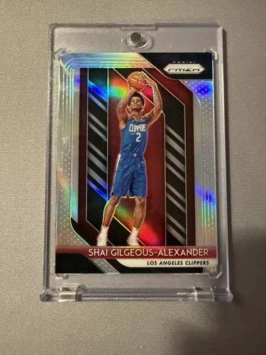 2018-19 Panini Prizm Shai Gilgeous-Alexander Prizm Silver RC #184 Clippers