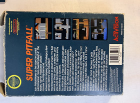Super Pitfall NES 1987 Box Game Manual - Missing Top Flap