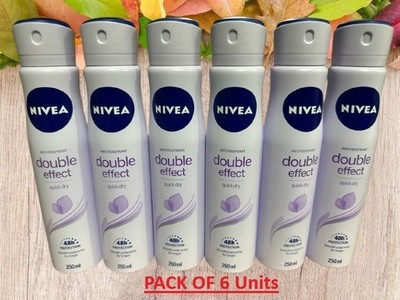 Nivea APD Spray 250ml Double Effect Violet  (Pack of 6 units)