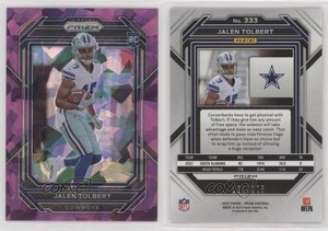 2022 Panini Prizm Rookies Purple Ice Prizm /225 Jalen Tolbert #333 Rookie RC