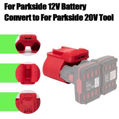 #ad Adapter For Parkside 12V Battery Convert To For Parkside 20V Power Tools $40.99