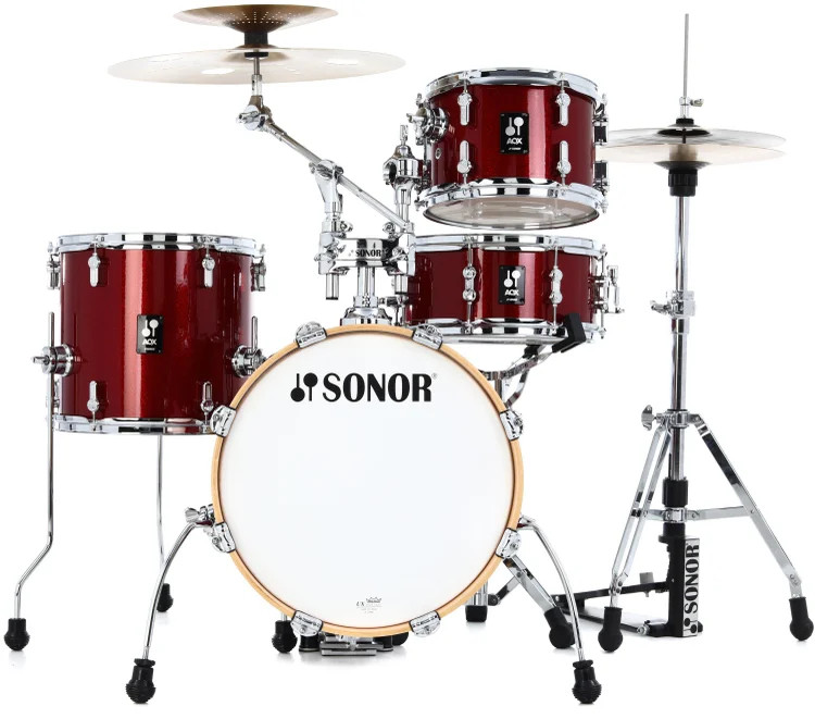 Sonor AQX Jungle 4-piece Shell Pack - Red Moon Sparkle