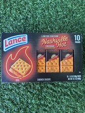 Lance Limited Edition Crackers, Nashville Hot 10 Individually Wrapped Packs, 6