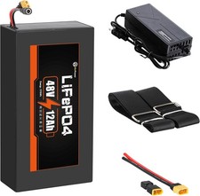 48v Lit/hium Lifepo4 Bi-ke 12Ah Battery Pack for 750W El/ec tric Motor 30A BMS
