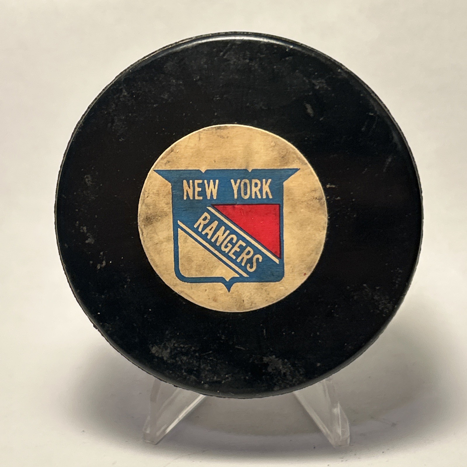New York Rangers NHL Official Game Puck Converse Art Ross Vintage USA thumbnail 9
