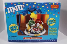 M&M's Corded Desk Phone Red & Green on Couch ~NEW IN BOX~ Telephone