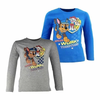 PAW Patrol Chase Marshall Rubble Kinder Jungen Langarmshirt Gr. 98 - 128 - Bild 1 von 3