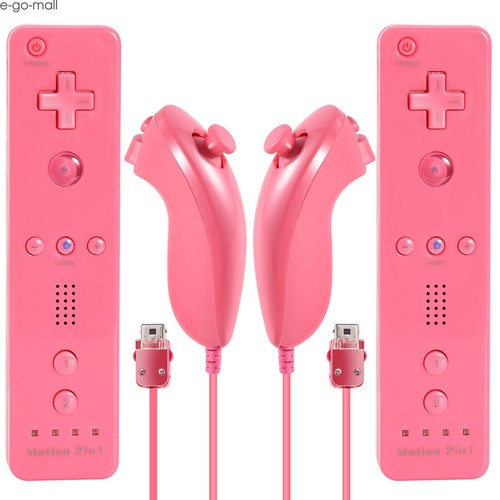 2PCS Built-in Motion Plus Wii Remote + Nunchuck for Nintendo Wii Wii U Console - Picture 12 of 58