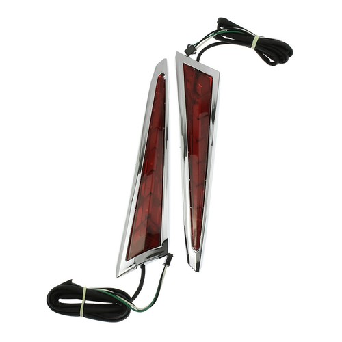 Red Side Saddlebag Accent LED Light Fit For Victory Cross Country Magnum 2010-17 - Picture 3 of 12