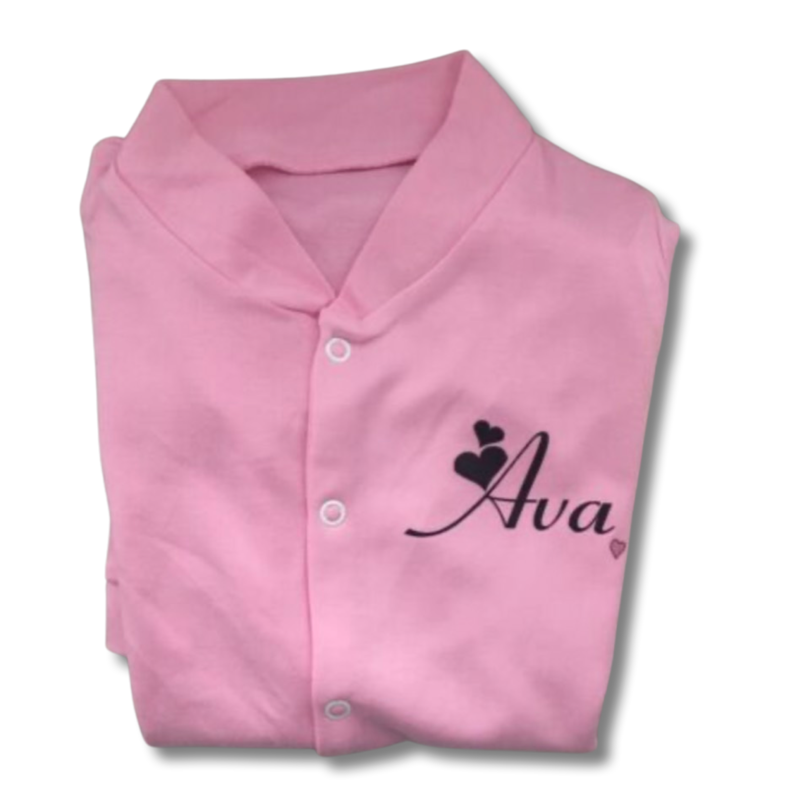 PERSONALISED baby girl hospital set heart sleepsuit babygrow hat bib