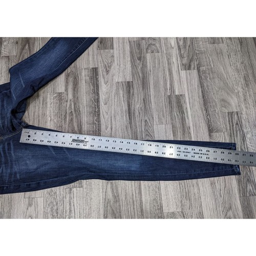 Lucky Brand Womens Size 00 / 24 Olivia Skinny Whiskered Denim Blue Jeans - Picture 10 of 12