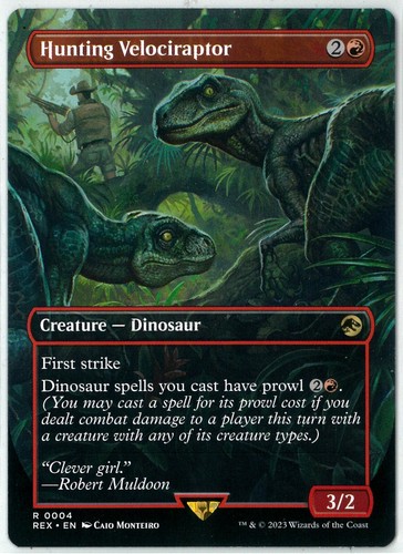 MTG Hunting Velociraptor REX Universes Beyond: Jurassic World Collection English