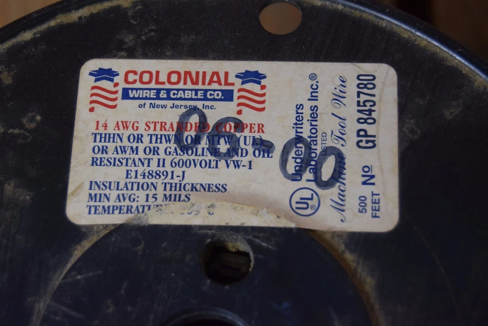 Lote de dos carretes de alambre de cobre trenzado de 100 pies 14 AWG Foto 4 de 4