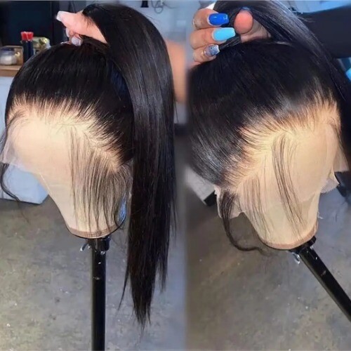 13X4 Lace Front Human Hair Wigs 360 Remy Brazilian Bone Straight Glueless - Imagen 8 de 18