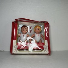 VTG Campbell Soup Collectible Vinyl Doll Boy  Girl 1995 Fibre Craft Advertising