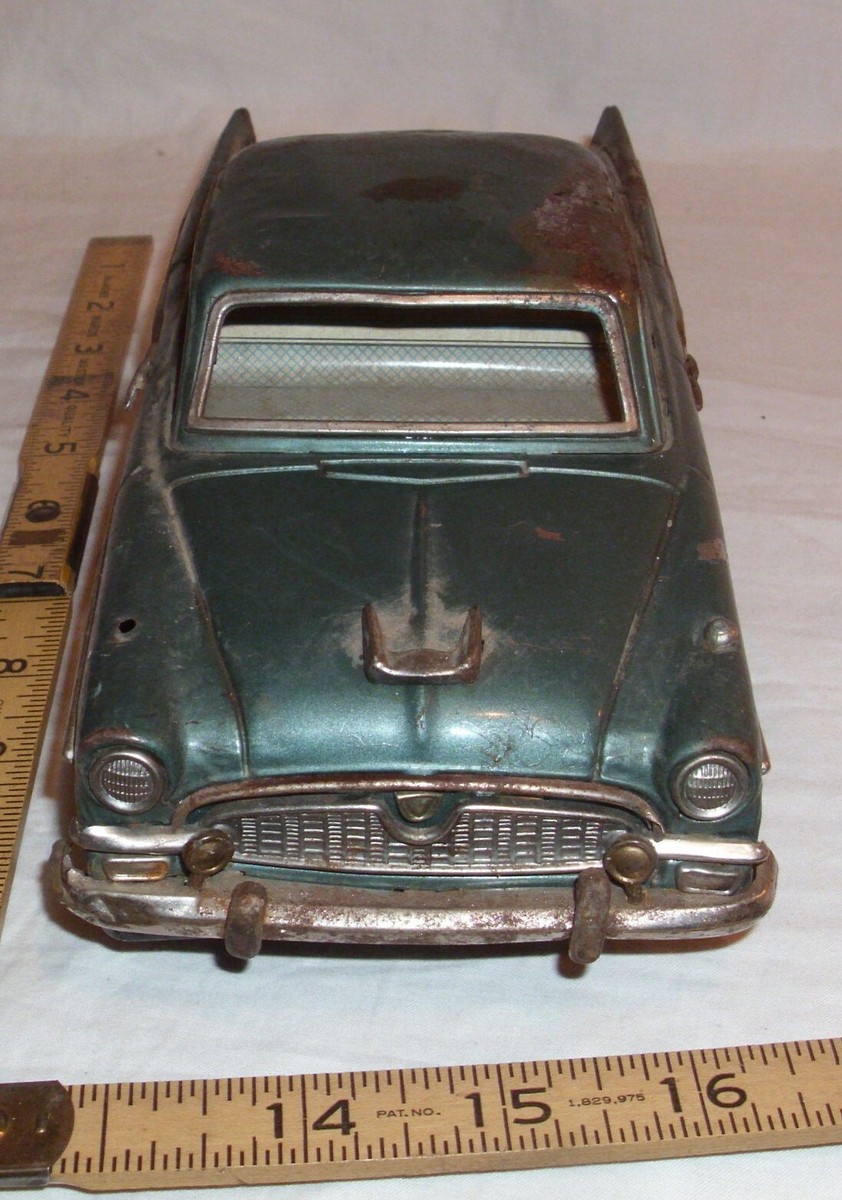 TOYOPET CROWN KAWABATAKIKAKU 約11×3.7センチ TOYOTA TOYOPET CROWN DELUXE CAR TIN FRICTION TOY ATC JAPAN FOR
