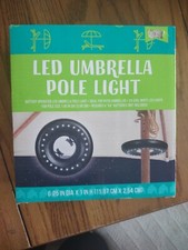 Patio Umbrella Pole LED Light Battery Operated 24 Lights 6.25 In Diameter
