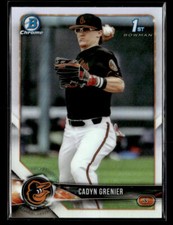 2018 Bowman Draft #BDC-134 Cadyn Grenier Chrome Refractors card