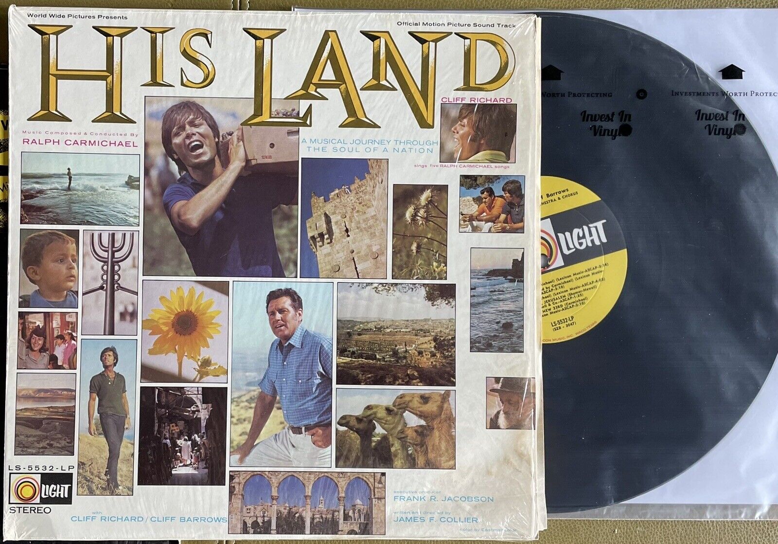 Cliff Richard & Cliff Barrows - His Land - Light Records – LS-5532-LP - 1970
