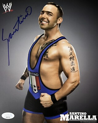 JSA Autographed Santino Marella WWE Promo  8x10 Hand Signed Pro Wrestling