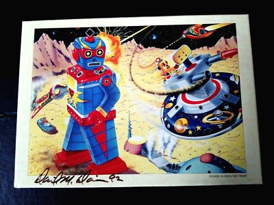 Space Battle 315pc Jigsaw Puzzle, David M. Davis artist Kitahara Tin Toys Club 