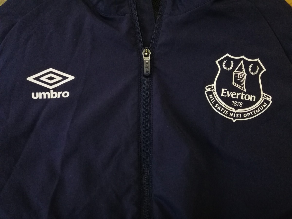 Everton football training zip jacket running coat Umbro size M | eBay