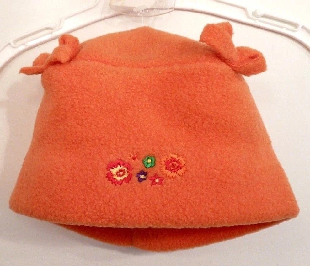 Bonnet Obermeyer Fille Orange Noir Turquoise Avec Pompon - Neuf Avec étiquette