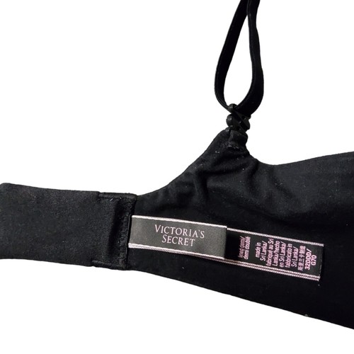 Victoria's Secret Underwire Demi Bra Size 32DDD Black Body By Victoria Padded - Picture 5 of 17