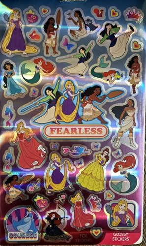 Disney Princess School Supplies 2 Folders Pen Pencil Case 150+ Stickers Crayons - Picture 11 of 12