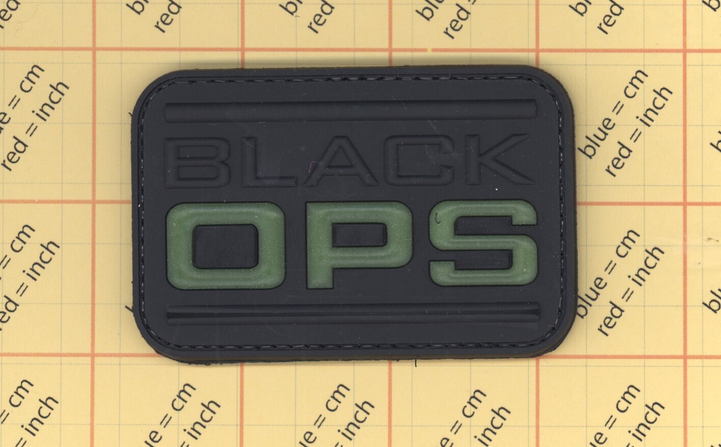 PVC GITD BLACK OPS Patch Zombie Tactical ARMY MILITARY ACU BDU Gear