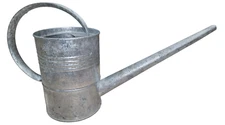 Pottery Barn Galvanized Metal Watering Can 11.5 Inch Long Spout Made in France