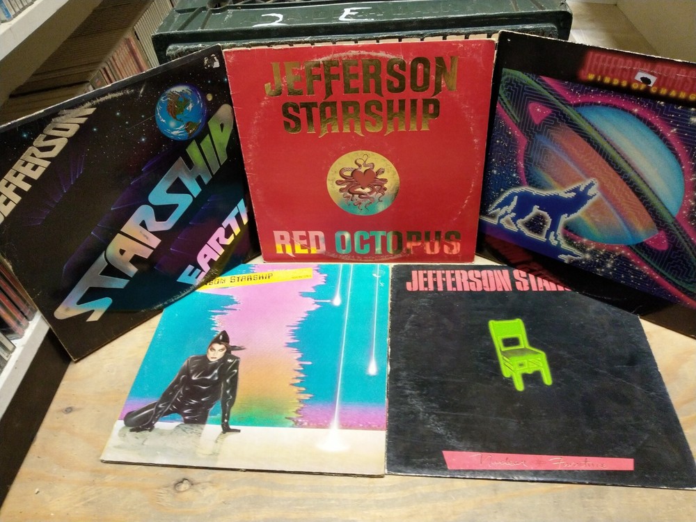 Jefferson Starship 5 Vintage Vinyl Records 70s Rock Collection