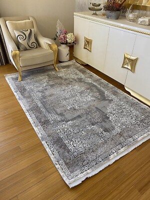 Vintage Großflächenteppiche, Orientalischer Fleckenabweisender Bodenteppich für Wohnzimmer 1425