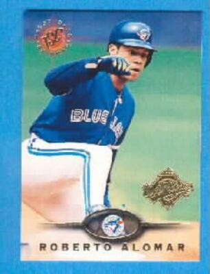 1995 Topps Stadium Club World Series Logo ROBERTO ALOMAR #70 Toronto Blue Jays