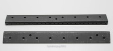 Pair of Equipment Rack Rails / 14" - 8U / Black