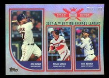 2018 Topps Big League Stat Kings Trio Rainbow Foil 316 Jose Altuve Hosmer /100