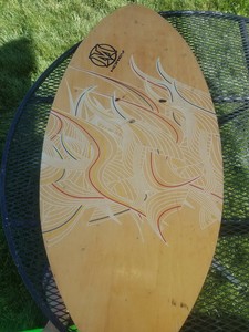 Vintage Morey Wood Bodyboard Skimboard 37 5 X18 5 Beach Summer Ebay