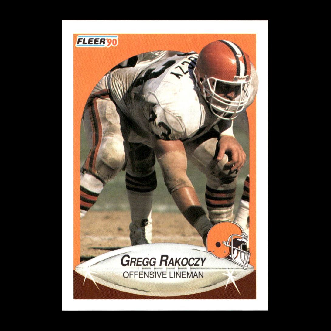 Gregg Rakoczy 1990 Fleer Rookie Cleveland Browns #57 R325A 56 | eBay