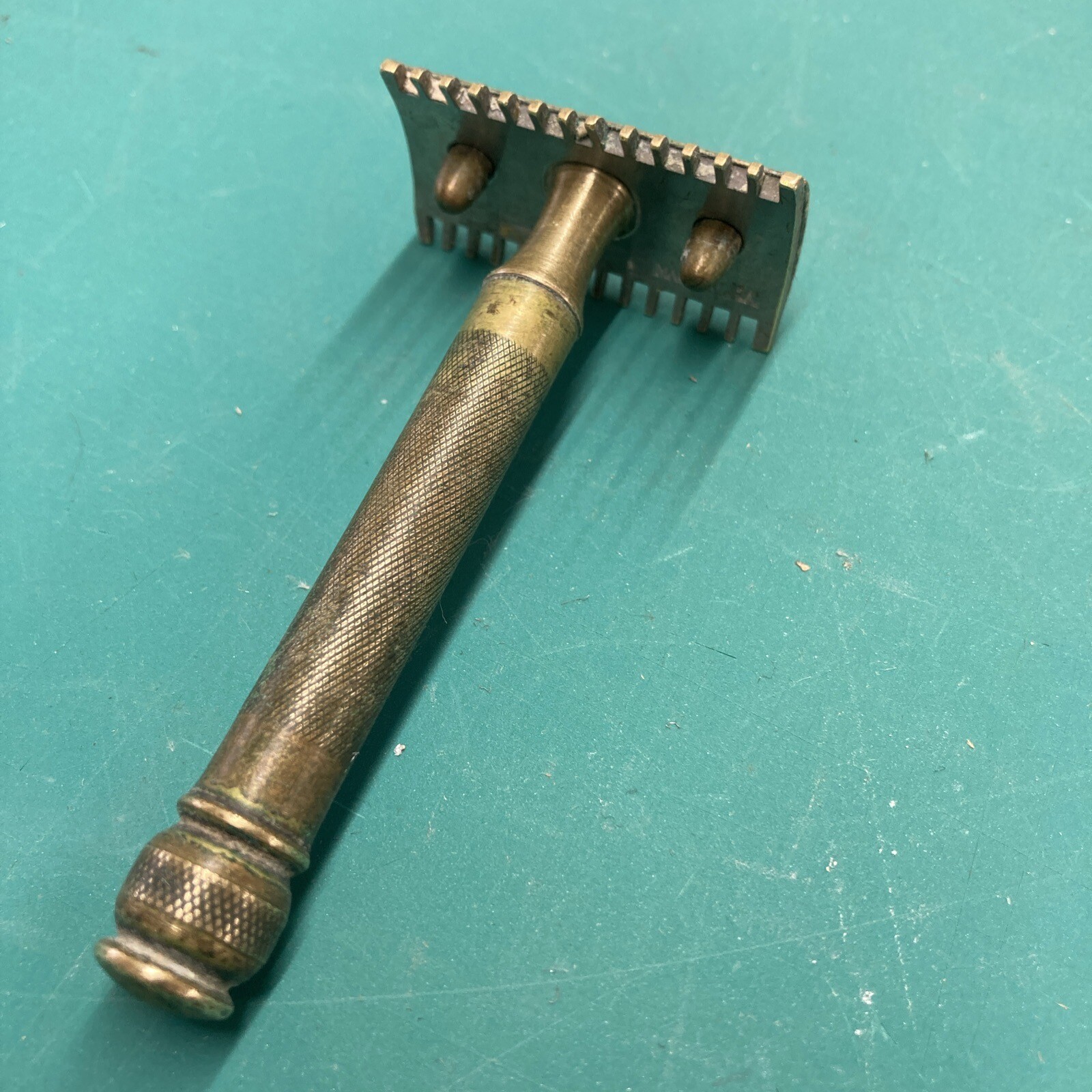 Antique Vintage 1900s Brass Collectible Men's Gillette Safety Razor