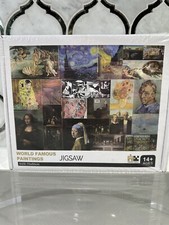 NIB-1000 Piece Jigsaw Puzzle of World Famous Paintings. Kids 14 , Adults Sealed