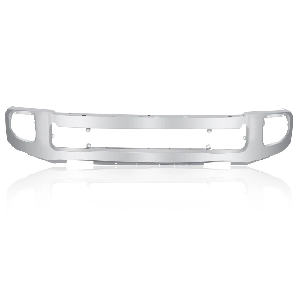 Chrome Steel Front Bumper Face Bar For 2020-2022 Ford F-250 F-350 Super Duty Foto 3 de 4