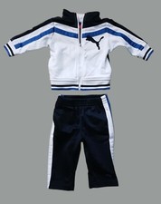 PUMA Infant 2 Piece Track Jogging Sweat Suit, Size 3-6 Months Excellent